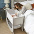 Shnuggle Air Lite Bedside Crib with Mattress- Taupe